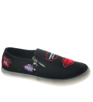 Wsuwane damskie tenisówki trampki slip on Buty wkładane 8422 38