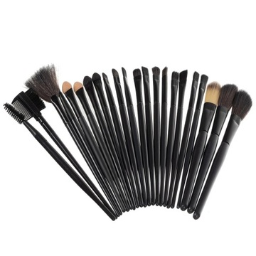Профессиональный набор больших кистей для макияжа, 24 шт. Кисти + футляр