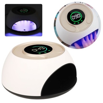 УФ-лампа для ногтей мощностью 120 Вт с 3 настройками.