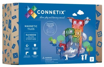 НАБОР РАСШИРЕНИЯ МАГНИТНЫХ БЛОКОВ CONNETIX BALL RUN 66 ШТ.