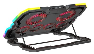 CICHA PODSTAWKA CHŁODZĄCA POD LAPTOPA LED RGB USB