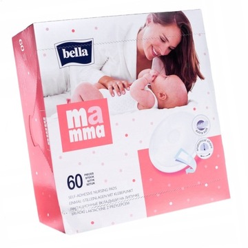BELLA MAMMA WKŁADKI LAKTACYJNE Z PRZYLEPCEM 60SZT