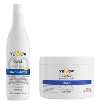 ALFAPARF Yellow curls szampon plus MASKA