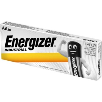 10x ENERGIZER INDUSTRIAL AA R6 LR6 POWERFUL ALCALYTIC BATTERY LARGE FUELS