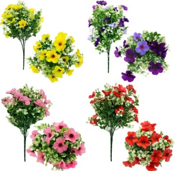 ИСКУССТВЕННЫЕ ЦВЕТЫ АДЕНИУМ БУКЕТ ПУСТАЯ РОЗА ГУСТОЕ РАСТЕНИЕ