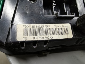 СЧЕТЧИК ЧАСОВ VW T4 2.5 TDI 7D0920802Q ALL/1/A3