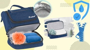 КОСМЕТИЧКА С КРЮЧКОМ ДЛЯ ПОДВЕСКИ ЖЕНСКАЯ МУЖСКАЯ SOLID TRAVEL
