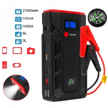 Booster Jump Starter, запускающий Powerbank для аварийного автомобиля, начиная с 20ah