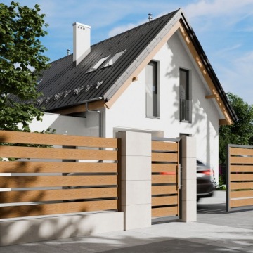 Композитная рейка для забора NORDECK Hageline, Золотой дуб 150x20x2200 мм