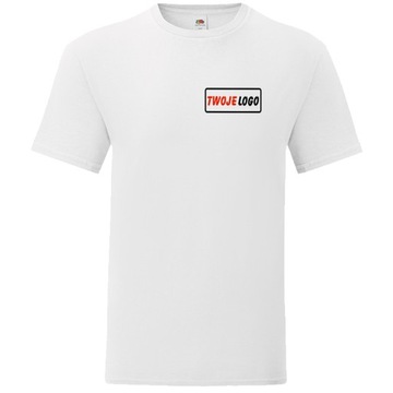 T-shirt KOSZULKI reklamowa firmowa Z WŁASNYM nadrukiem LOGO FIRMY na piersi