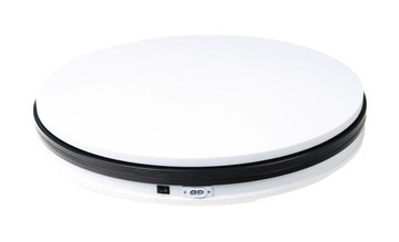 STÓŁ FOTOGRAFICZNY OBROTOWY 42cm DO 60kg BIAŁY 360