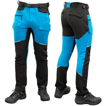 ELASTYCZNE SPODNIE BOJÓWKI MĘSKIE OUTDOOR ROBOCZE OCHRONNE STRETCH WYGODNE