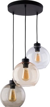 Lampa wisząca Szklane kule 3xE27 kolory zwis