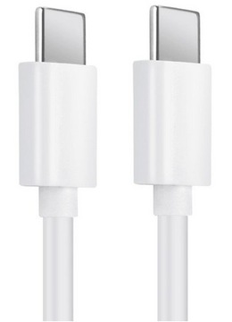 ЗАРЯДНЫЙ КАБЕЛЬ USB-C НА USB-C HUAWEI APPLE БЕЛЫЙ 1,8 М 65 Вт 3,3 А