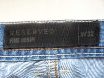 RESERVED jak NOWE jeans SPODENKI BERMUDY r 32 pas 88cm