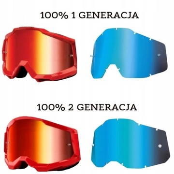 GOGGLE KIDDERS 100% STRATA 2/ACCURI 2/RACECRAFT 2