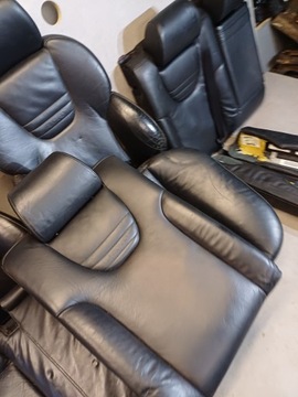 КОМПЛЕКТ КОЖАНЫХ СИДЕНИЙ С ЭЛЕКТРОПОДОГРЕВОМ AUDI A6 S6 C5 RS6 RECARO COMBI