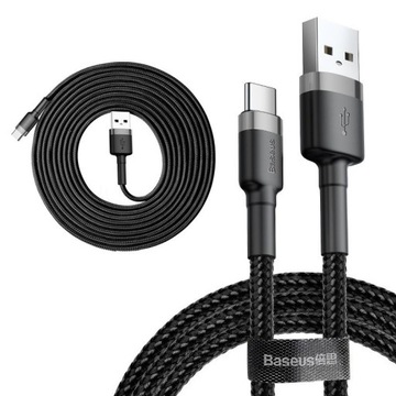 Długi kabel do ładowania USB-C Baseus 200 cm 2m przewód do ładowarki