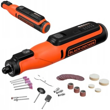 Szlifierka obrotowa wielofunkcyjna DIY 37el. BCRT8I Black Decker