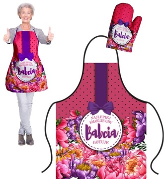 Fartuch i rękawica DZIEŃ BABCI DZIADKA babcia