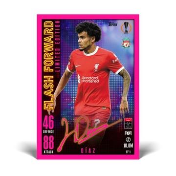 Футбольные карточки Match Attax Extra Mini 2024 Flash Forwards Topps