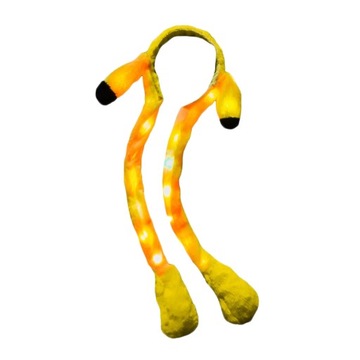 ПЛЮШЕВАЯ ШЛЯПА ПИКАЧУ С ПОДВИЖНЫМИ УШАМИ СВЕТОДИОДНАЯ ИГРУШКА