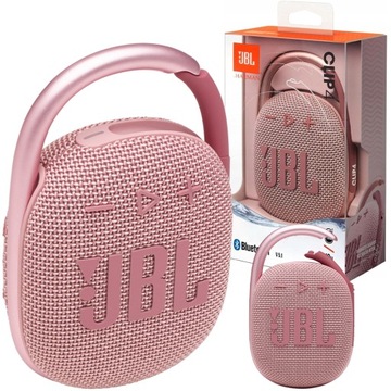 BEZPRZEWODOWY GŁOŚNIK JBL CLIP 4 WODOODPORNY BLUETOOTH MOBILNY RÓŻOWY