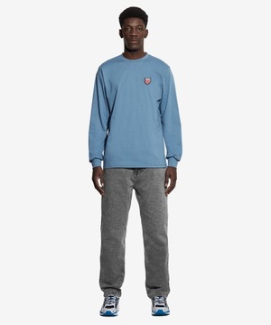 Męska niebieska koszulka z długim rękawem longsleeve PROSTO Triz S