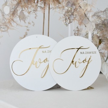 KOŁO NA ŚCIANKĘ KOŁO na krzesło beżowe dodatek ślubny dekoracja ślubna