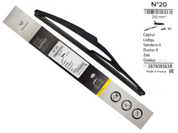 PIÓRO TYŁ WYCIERACZKA DUSTER II LODGY ORYG