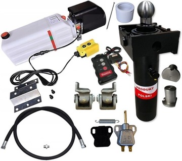 ZESTAW HYDRAULICZNY WYWROTU 12V 520 NA 3 STRONY 2m