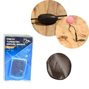 FL PASTA WOLFRAMOWA DOCIĄŻAJĄCA KARPIOWA BRĄZOWA DO PRZYPONÓW