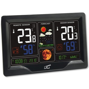 Метеостанция с цветным дисплеем, чёрная LXSTP09C