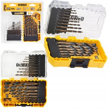 DEWALT DT70729 ZESTAW WIERTŁA METALU HSS-G 23SZT