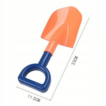 ŁOPATKA DLA DZIECI DO PIASKU PIASKOWNICY NA PLAŻĘ POMARAŃCZOWA 33 cm WOOPIE