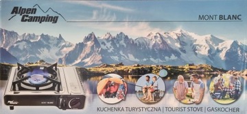 Портативная плита Alpen Camping Mont Blanc + 4 туристических газа