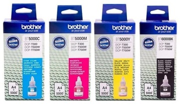 4x Tusz Brother BT6000BK BT5000C BT5000M BT5000Y