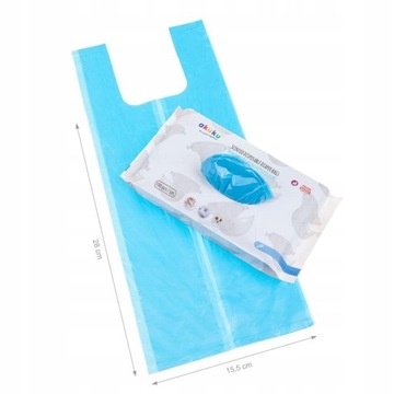 AKUKU СУМКИ ДЛЯ ИСПОЛЬЗОВАННЫХ ПОДГУЗНИКОВ С ЗАПАХОМ x100