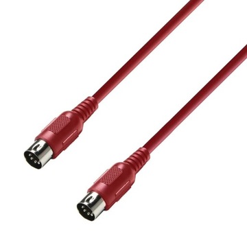 Adam Hall Cables K3 MIDI 0150 RED - MIDI Cable 1.5