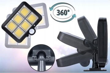 Галогенная водонепроницаемая светодиодная солнечная лампа 12 Вт IP65