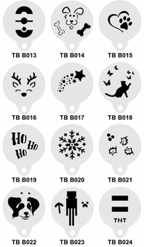 Трафареты для росписи лиц, тел, лиц