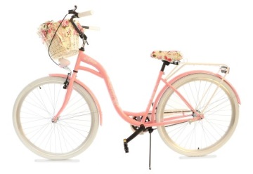 ВЕЛОСИПЕД ЖЕНСКИЙ ГОРОДСКОЙ 28 ДЮЙМОВ LIGHT LADIES Lavida С КОРЗИНОЙ, РОЗОВЫЙ