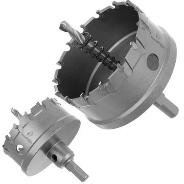 OTWORNICA WIDIOWA WIERTŁO KORONKA DO METALU INOX 75MM Z WĘGLIKIEM JAKOŚĆ RS