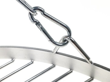 Цепи из нержавеющей стали 350 см для подвешивания решеток над костром барбекю.