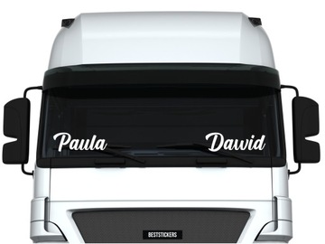 Наклейка на окно грузовика Надпись: НАЗВАНИЕ ЗАКАЗА ГОРОД *50см *Цвета