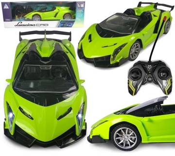 ZDALNIE STEROWANY SAMOCHÓD RC LAMBORGHINI na stery Lampy LED + pilot