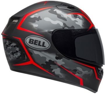 KASK MOTOCYKLOWY INTEGRALNY MĘSKI SPORTOWY CICHY SZARY MORO CZARNY BELL S