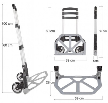 Алюминиевый склад складывания с легким транспортным троллей