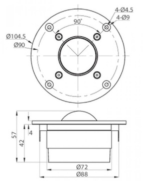 Динамик Dayton Audio RST28A-4 1-1/8 дюйма / 4 Ом