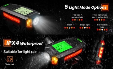 СВЕТОДИОДНАЯ ВЕЛОСИПЕДНАЯ ЛАМПА ЗАДНИЙ СИГНАЛ КОНТРОЛЯ